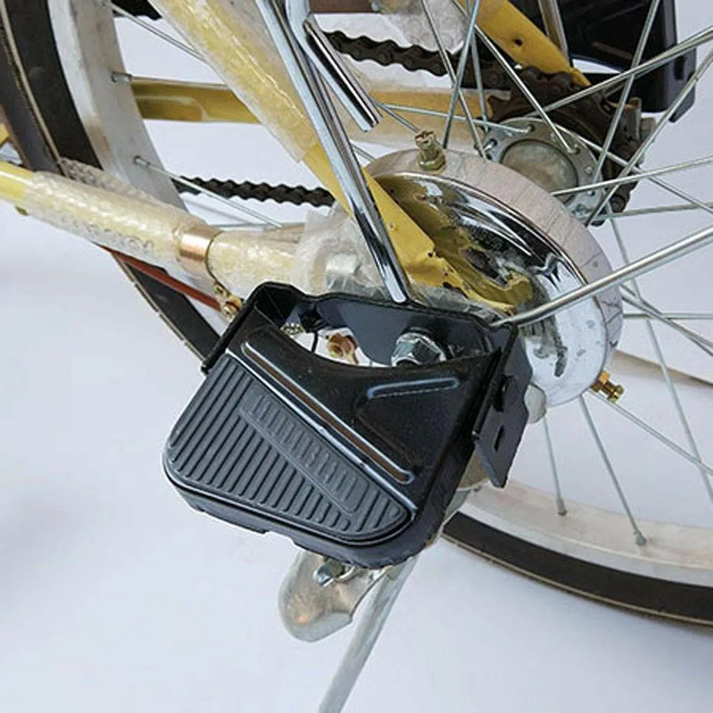 2x Mountain Pedal Rear Seat Foldable   Footrest Foot Stand