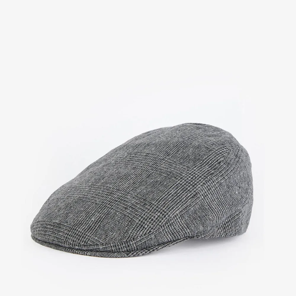 Barbour Cheviot Flat Cap Cahrcoal Check