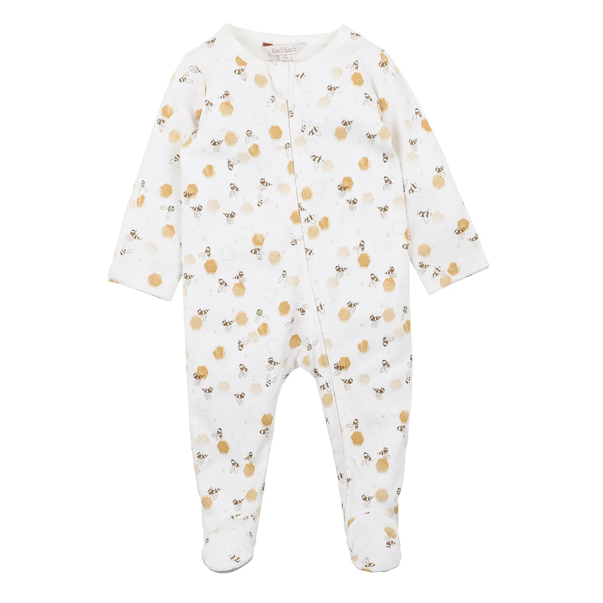 Bee Happy Zip Onesie