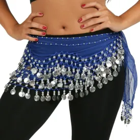 Belly Dance Chiffon Wavy Design Training Hip Scarf | RAVISING