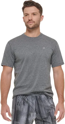 Calvin Klein Men's Standard Light Weight Quick Dry Short Sleeve 40  UPF Protection Active Top
