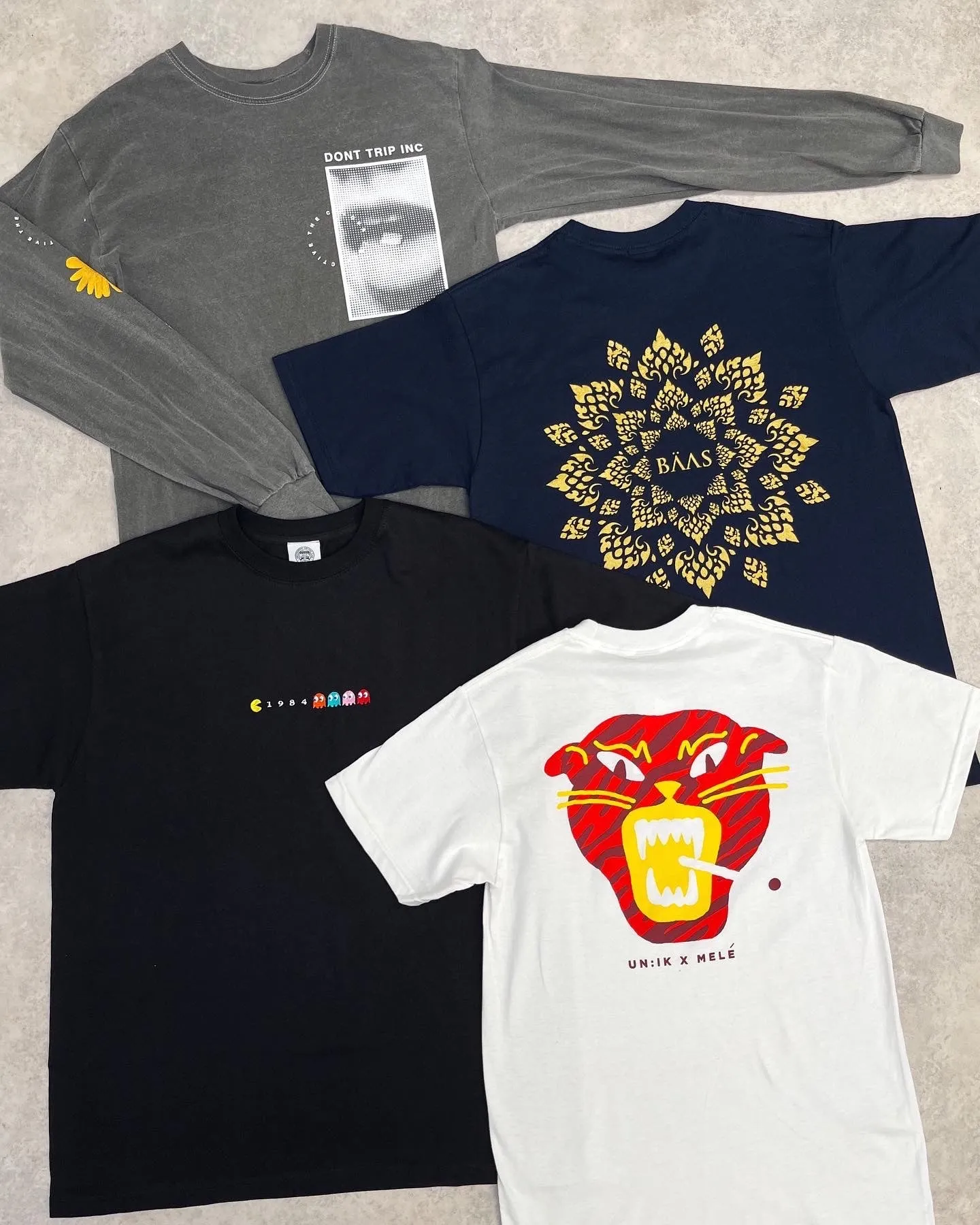 Colour Collective 'DON'T TRIP' LS Tee - Washed Black *100K CLUB*
