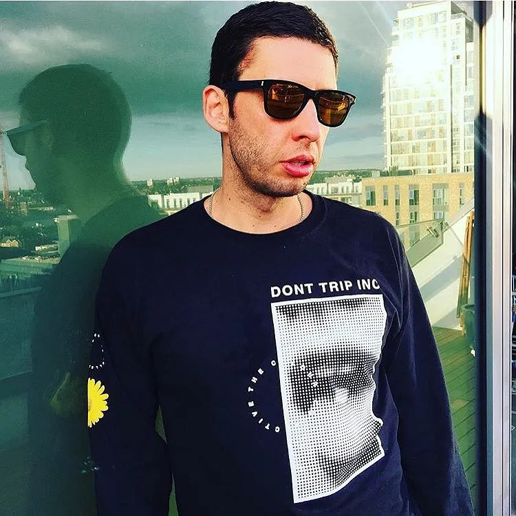 Colour Collective 'DON'T TRIP' LS Tee - Washed Black *100K CLUB*