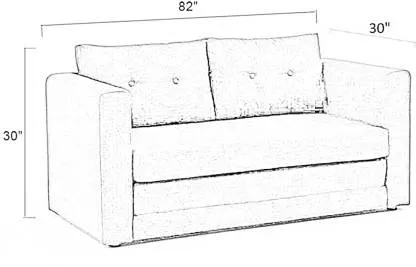 Corrigon Fabric Wooden Sofa Bed for Living Room | 2 , 3 Seater Sofa Bed