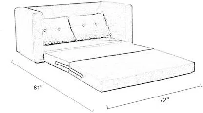 Corrigon Fabric Wooden Sofa Bed for Living Room | 2 , 3 Seater Sofa Bed