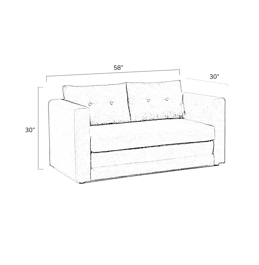 Corrigon Fabric Wooden Sofa Bed for Living Room | 2 , 3 Seater Sofa Bed