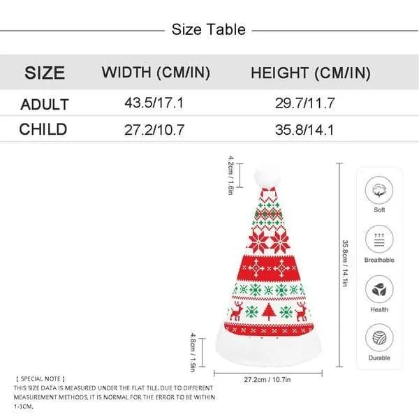 Custom Face  Snowflake Family Christmas Hat