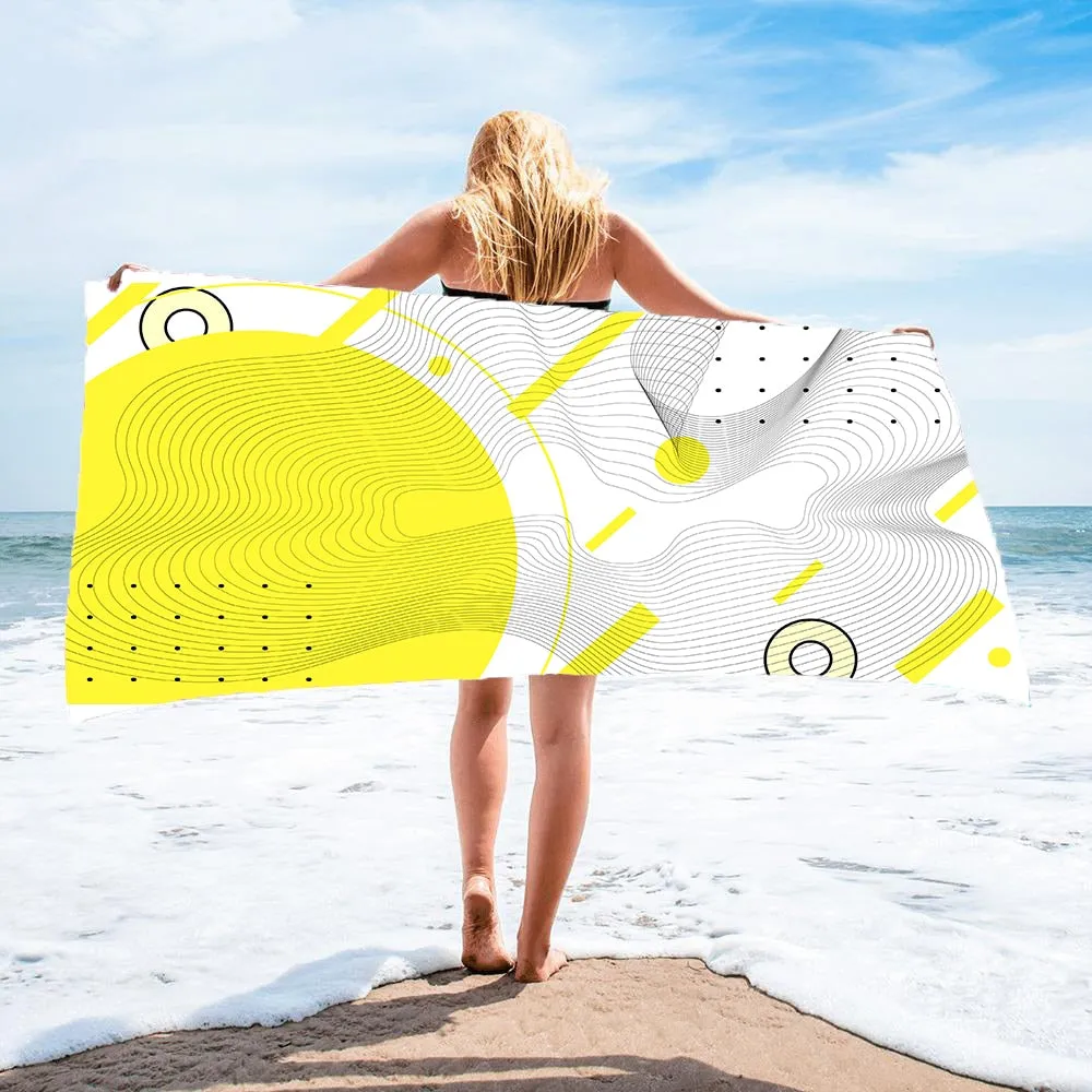 Cute Sand Free Quick Dry Beach Towel Microfiber Bath Summer Cushion Swimming Personalized Pattern Sport Fitness Yoga Bath Towel
