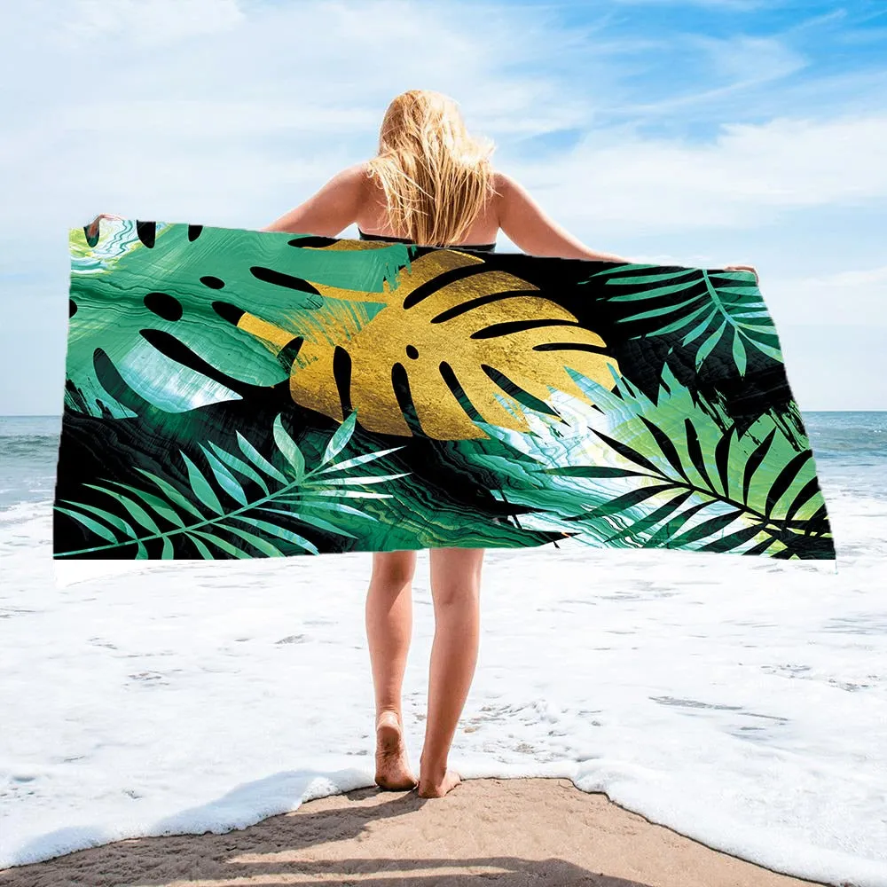 Cute Sand Free Quick Dry Beach Towel Microfiber Bath Summer Cushion Swimming Personalized Pattern Sport Fitness Yoga Bath Towel