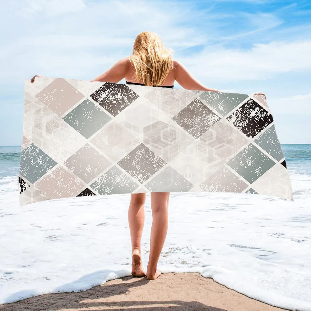 Cute Sand Free Quick Dry Beach Towel Microfiber Bath Summer Cushion Swimming Personalized Pattern Sport Fitness Yoga Bath Towel