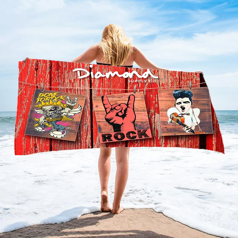 Cute Sand Free Quick Dry Beach Towel Microfiber Bath Summer Cushion Swimming Personalized Pattern Sport Fitness Yoga Bath Towel
