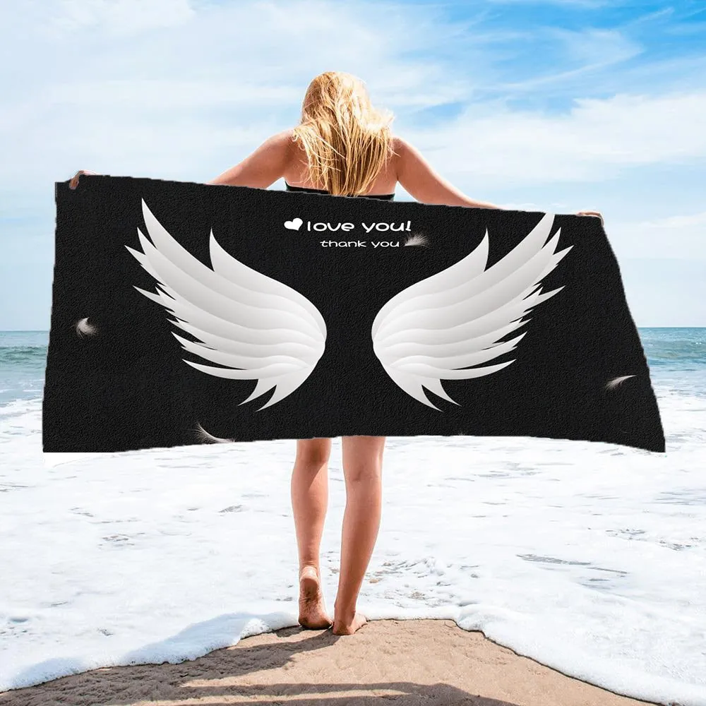 Cute Sand Free Quick Dry Beach Towel Microfiber Bath Summer Cushion Swimming Personalized Pattern Sport Fitness Yoga Bath Towel