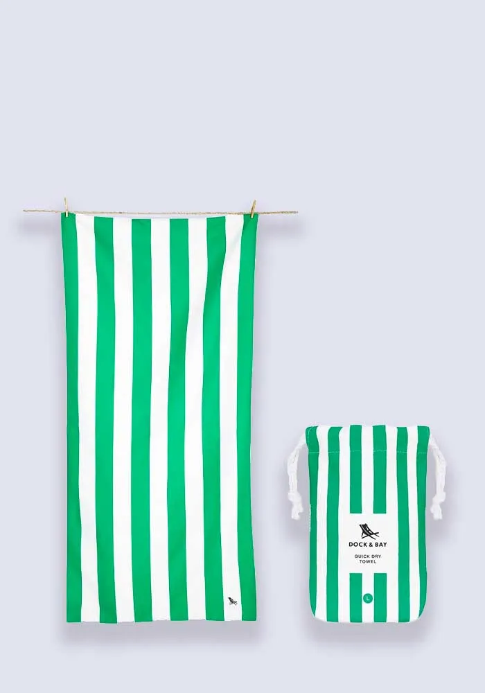 Dock & Bay Cabana Beach Towel Cancun Green - Large