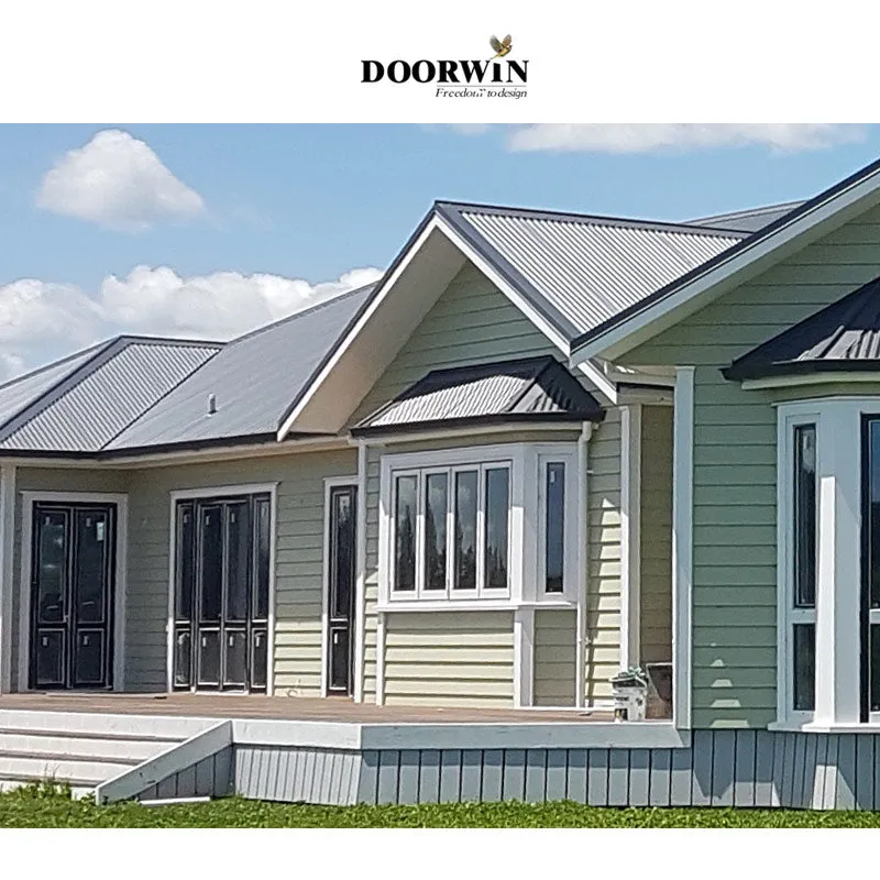 Doorwin 2021modern design commercial window frames foldable window tempered glass bi fold window Australia