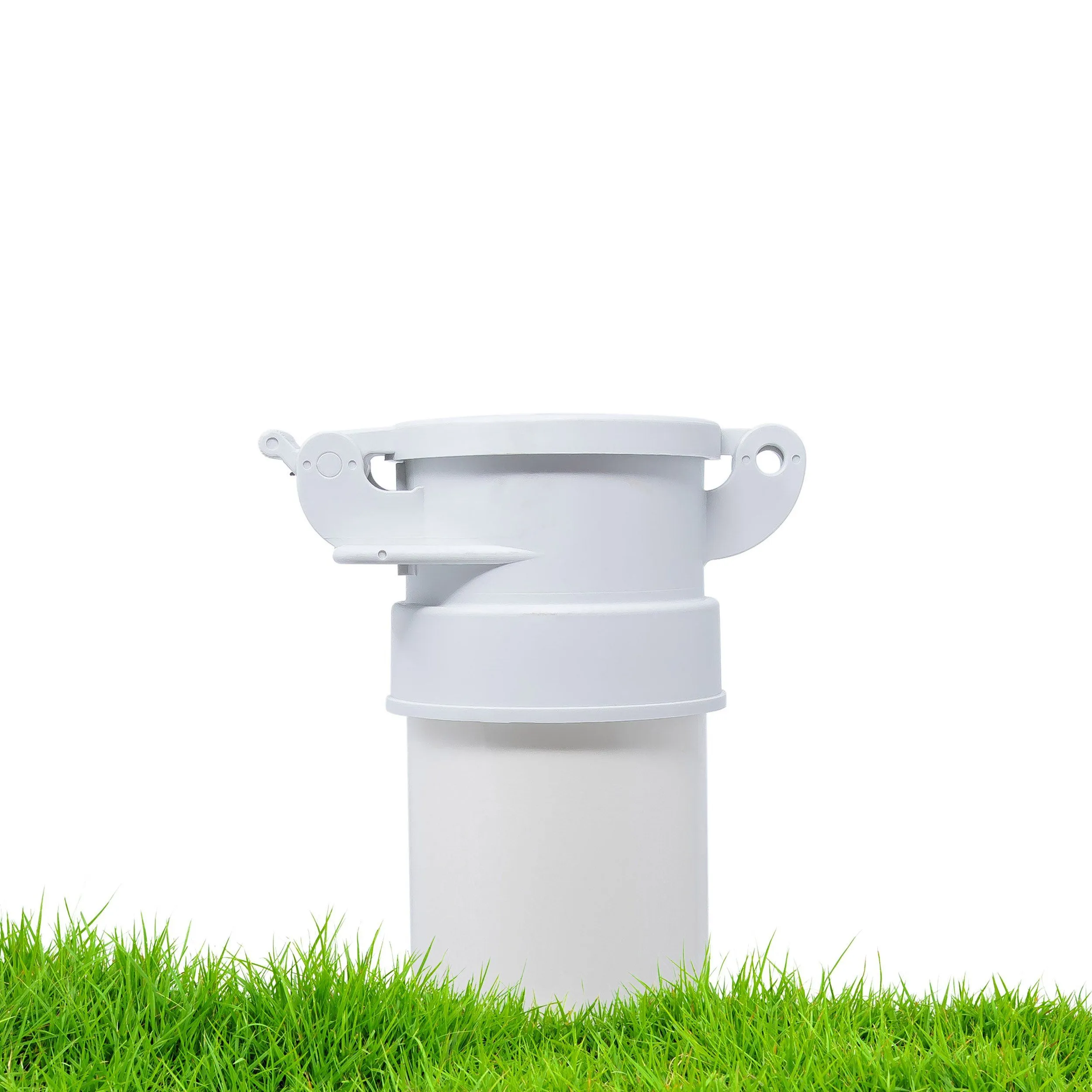Enviro Design Products: FootLoose RV Site Sewer Cap, 4" White Female