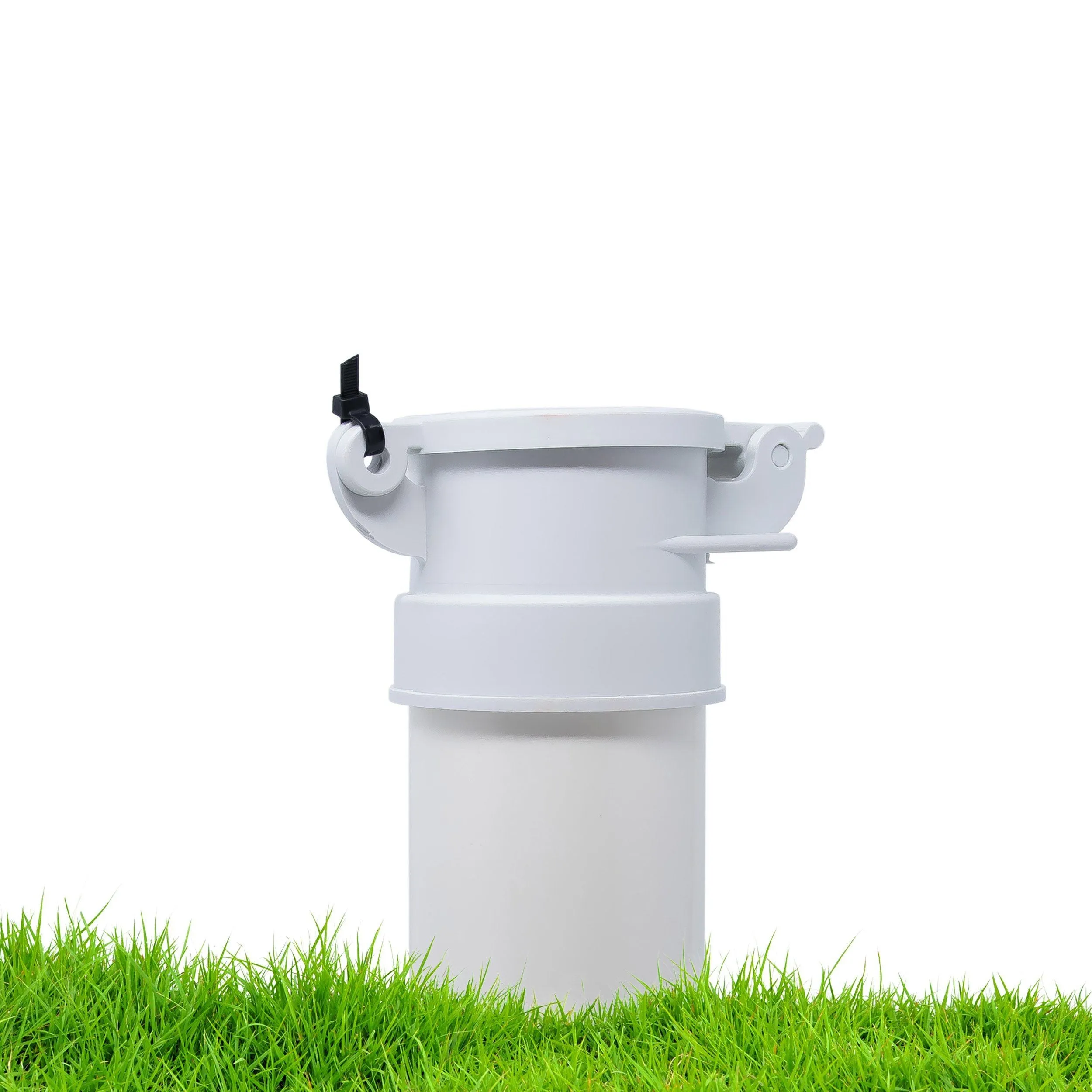 Enviro Design Products: FootLoose RV Site Sewer Cap, 4" White Female