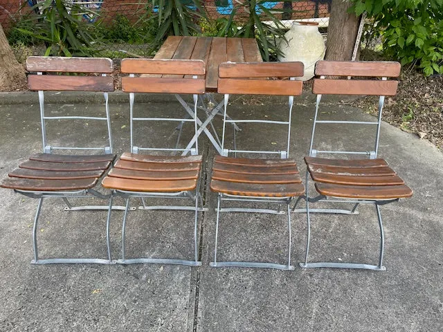 European  Foldable Bistro Setting  #6335