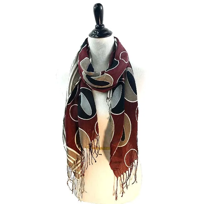 FS1191RB Abstract Viscose Scarf