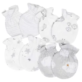 Gerber® 4-Pack Baby Unisex Lamb No Scratch Mittens Set