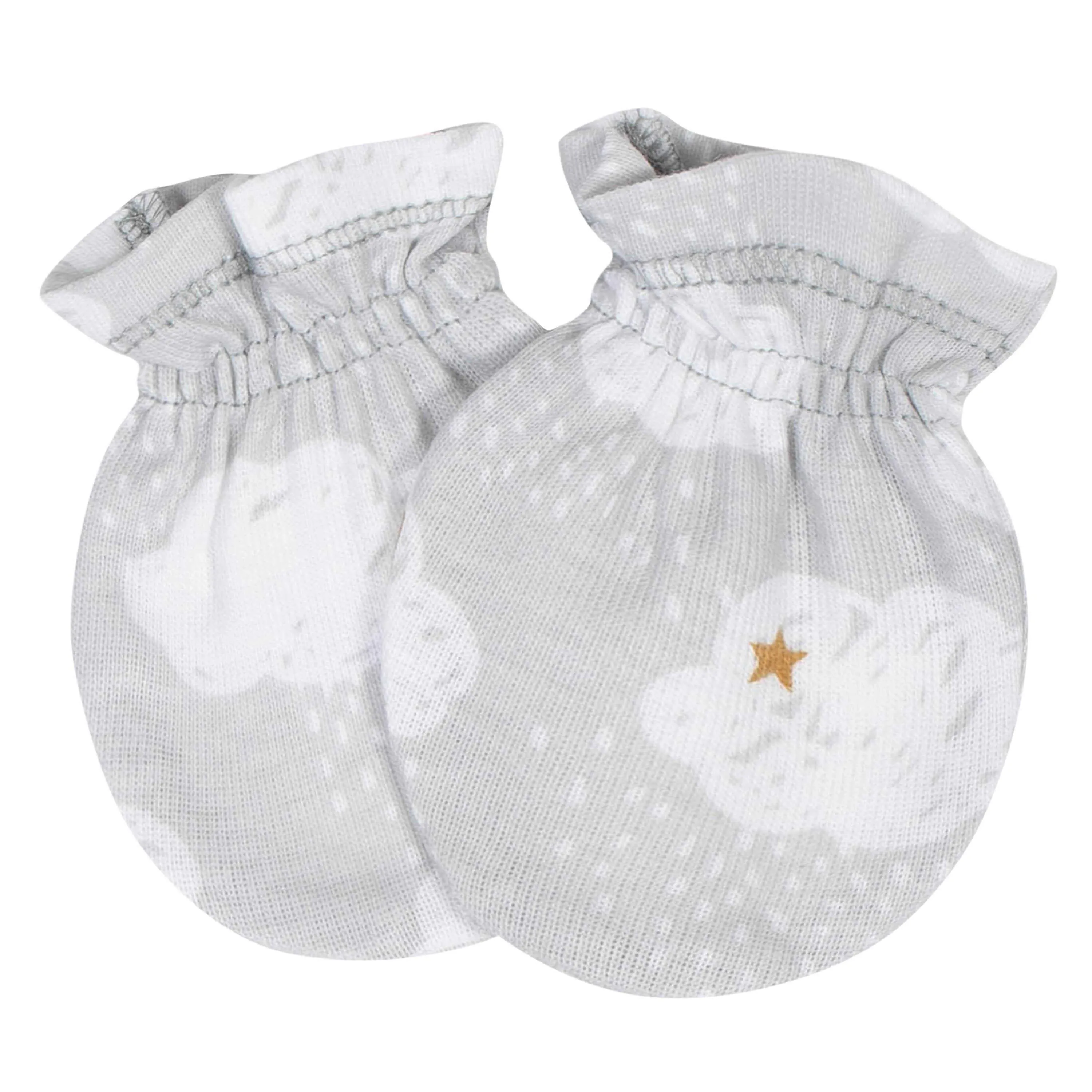 Gerber® 4-Pack Baby Unisex Lamb No Scratch Mittens Set