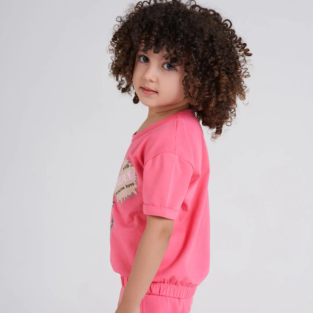 Girls' short sleeve pajama