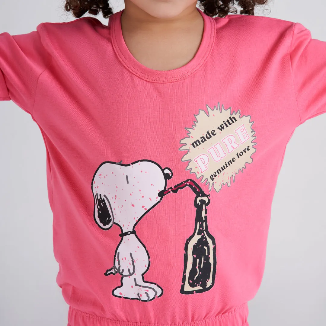 Girls' short sleeve pajama