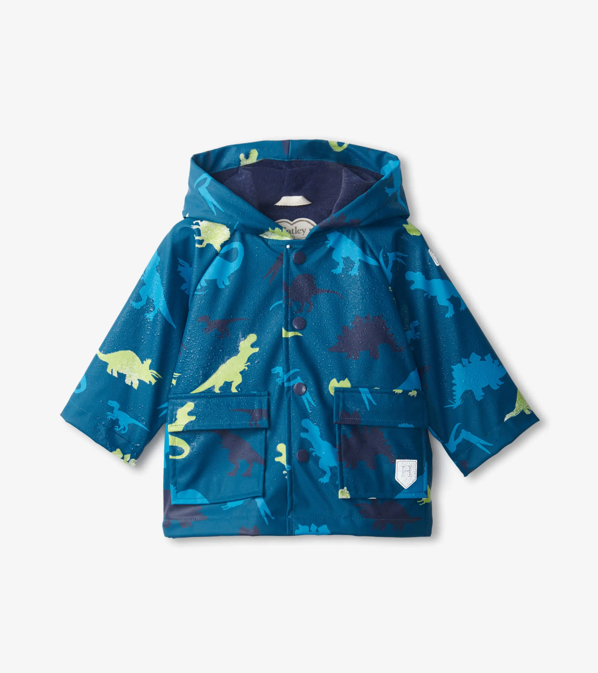 Hatley Colour Changing Infant Raincoat, Real Dinos