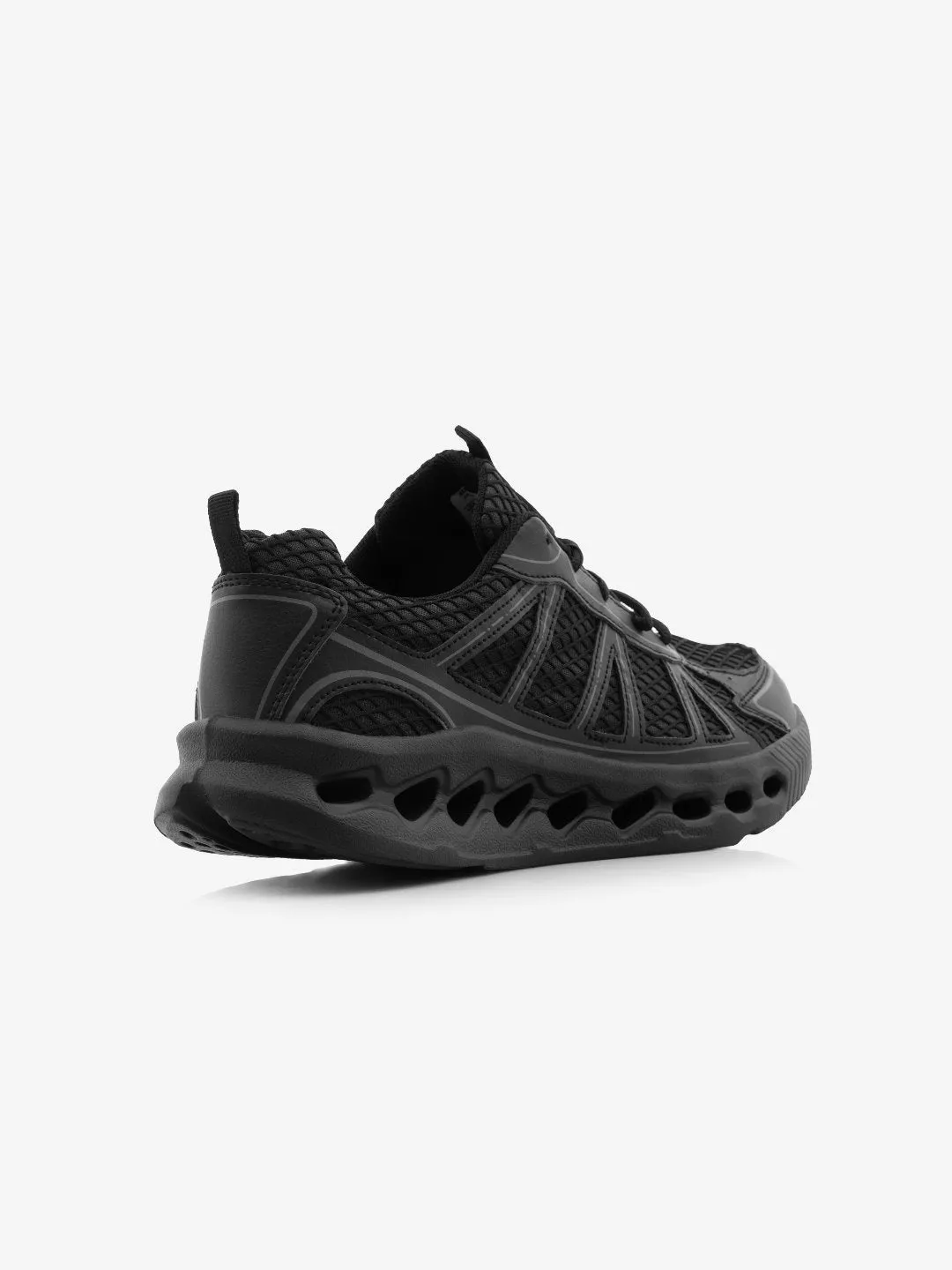 IA Featherlight Black Breathable Minimalist Low Top Sneakers