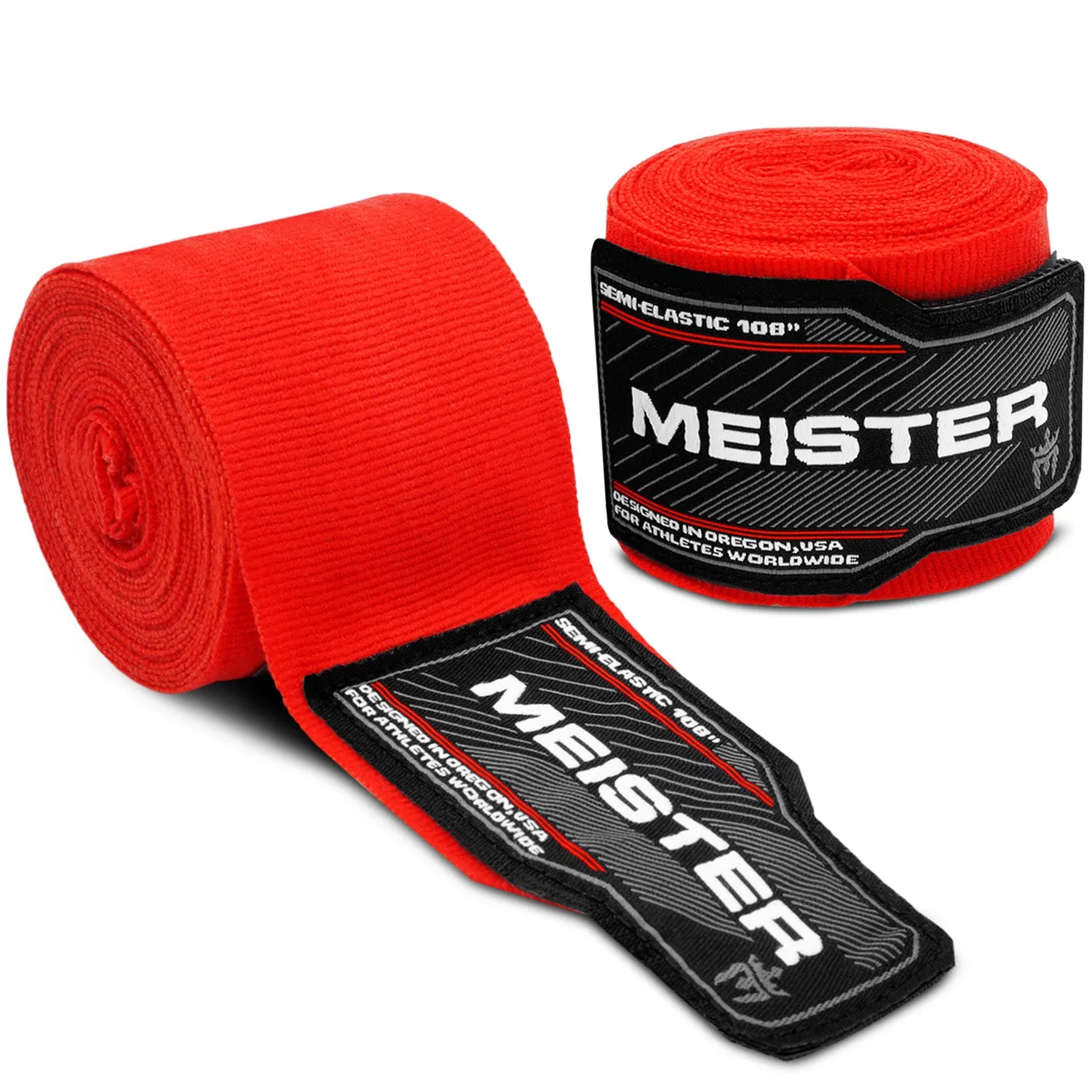 Junior 108" MMA Hand Wraps (Pair) - Red