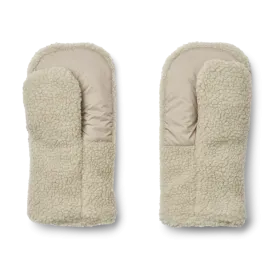 Liewood Veronika Adult Pile Buggy Mittens| Fog