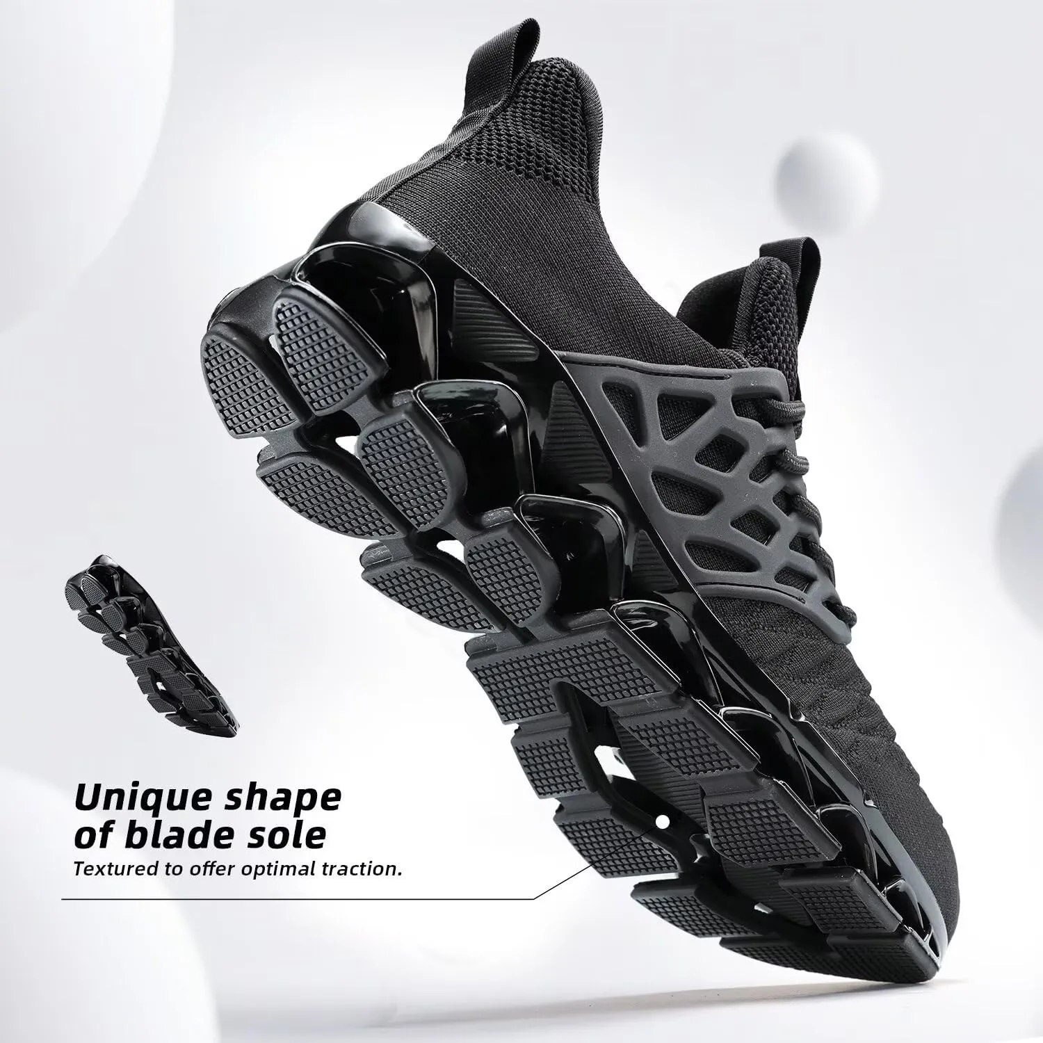 Mens Slip on Walking Shoes Running Blade Tennis Casual Fashion Sneakers Comfortable Non Slip Gym Athletic Sport Trainers