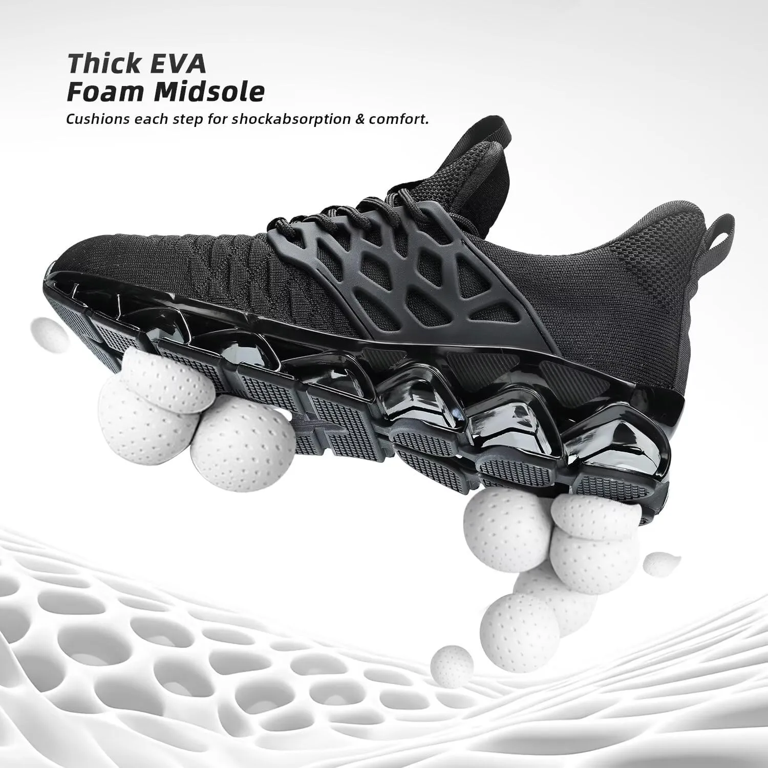 Mens Slip on Walking Shoes Running Blade Tennis Casual Fashion Sneakers Comfortable Non Slip Gym Athletic Sport Trainers