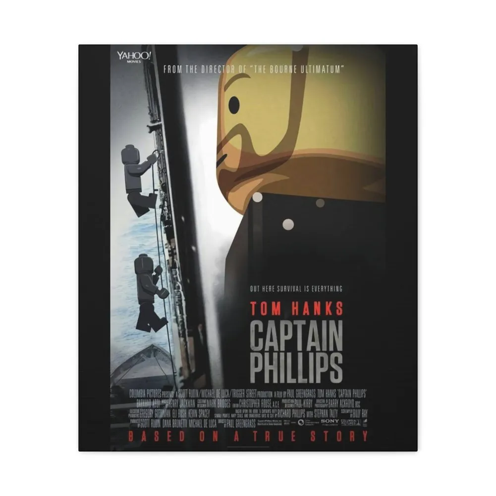 MOC  Compatible  Captain Phillips  Movie Wall Art Canvas Art With Backing.