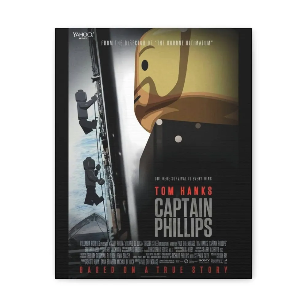 MOC  Compatible  Captain Phillips  Movie Wall Art Canvas Art With Backing.
