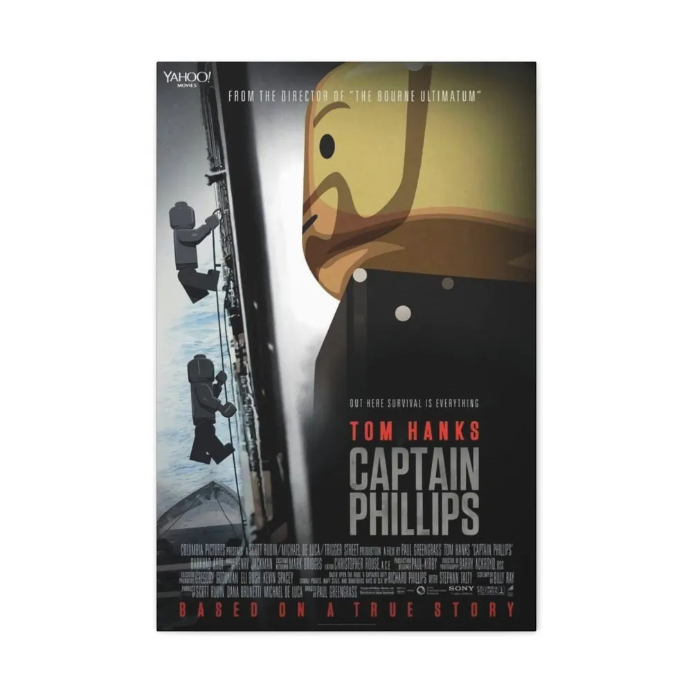 MOC  Compatible  Captain Phillips  Movie Wall Art Canvas Art With Backing.