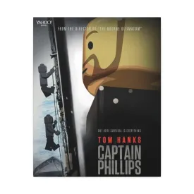 MOC  Compatible  Captain Phillips  Movie Wall Art Canvas Art With Backing.