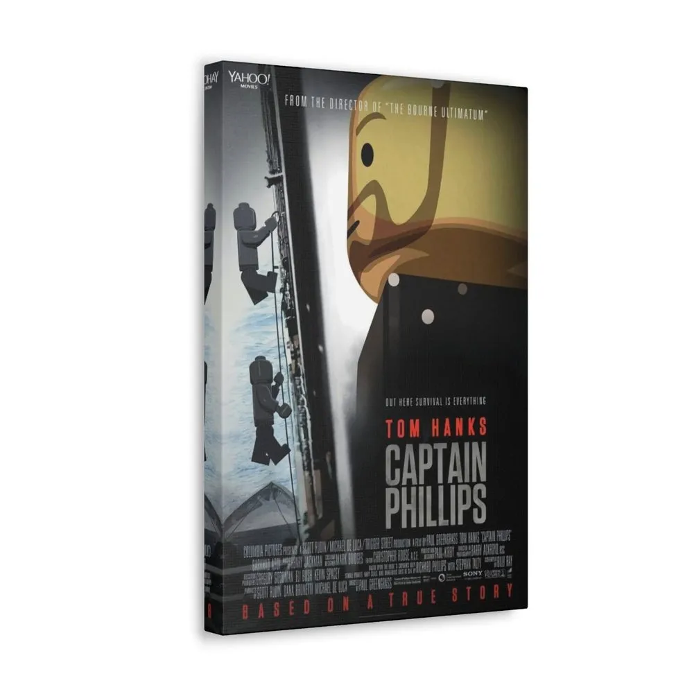 MOC  Compatible  Captain Phillips  Movie Wall Art Canvas Art With Backing.
