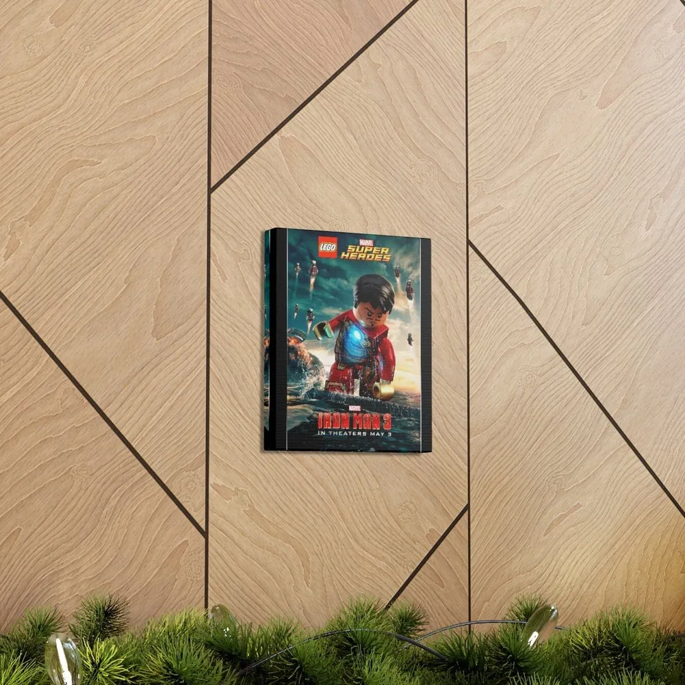 MOC  Compatible  Iron Man 3  Movie Wall Art Canvas Art With Backing.