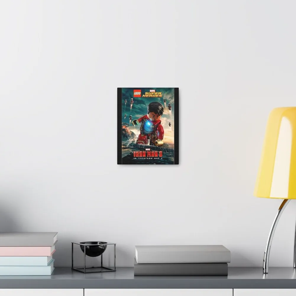 MOC  Compatible  Iron Man 3  Movie Wall Art Canvas Art With Backing.