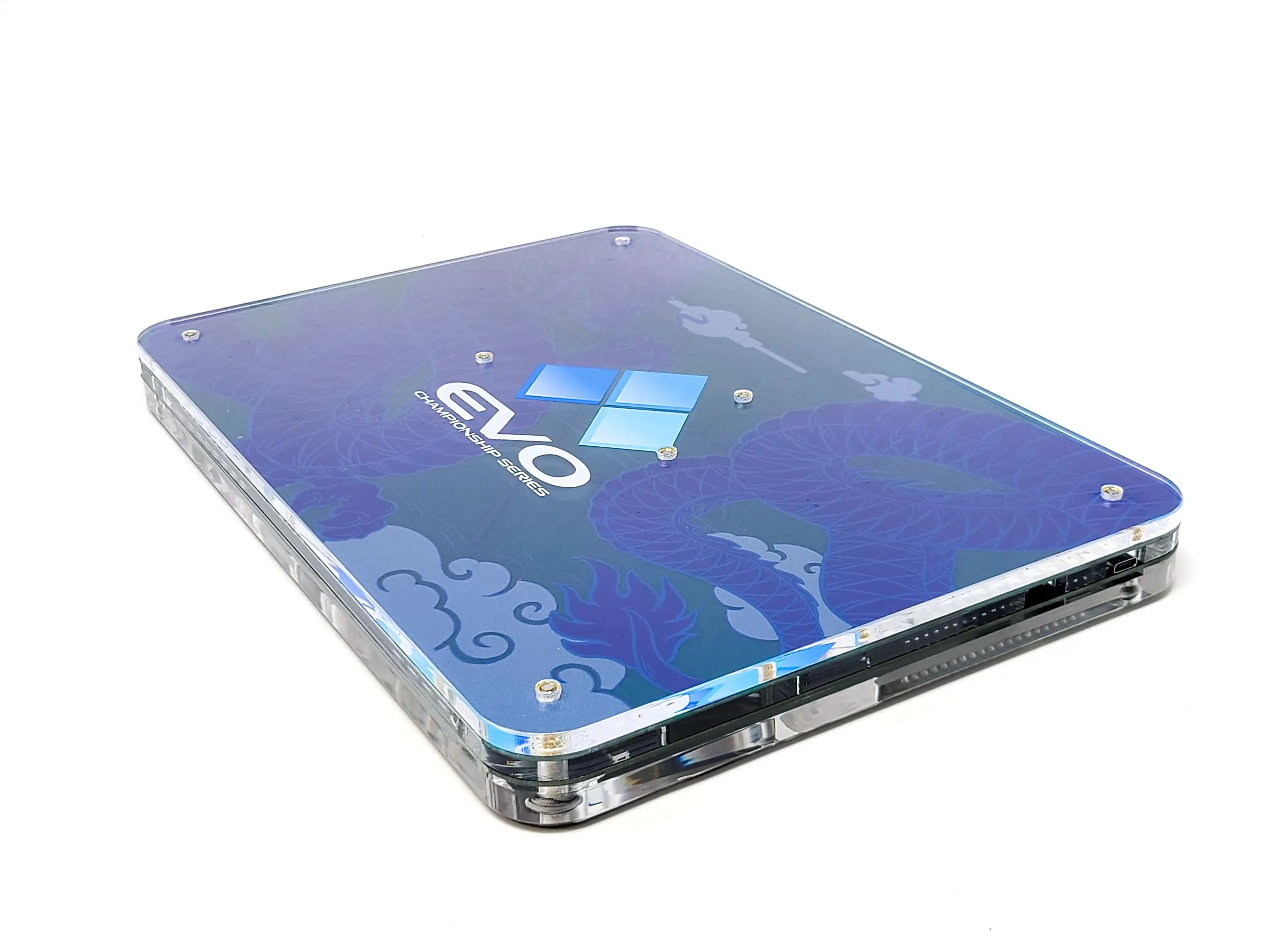 MPress Fighting Case Evo Custom Edition - BLUE PCB   Silver Trace