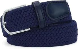 Multicolored Elastic Woven Golf Belts Casual Braided Stretch Belt for Men and Women