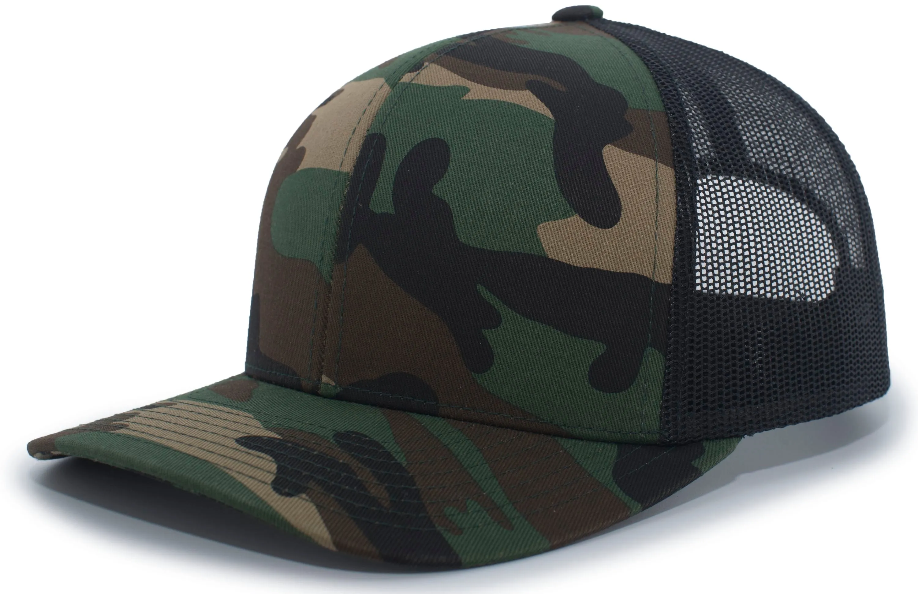 Pacific Headwear Camo Snapback Trucker Cap