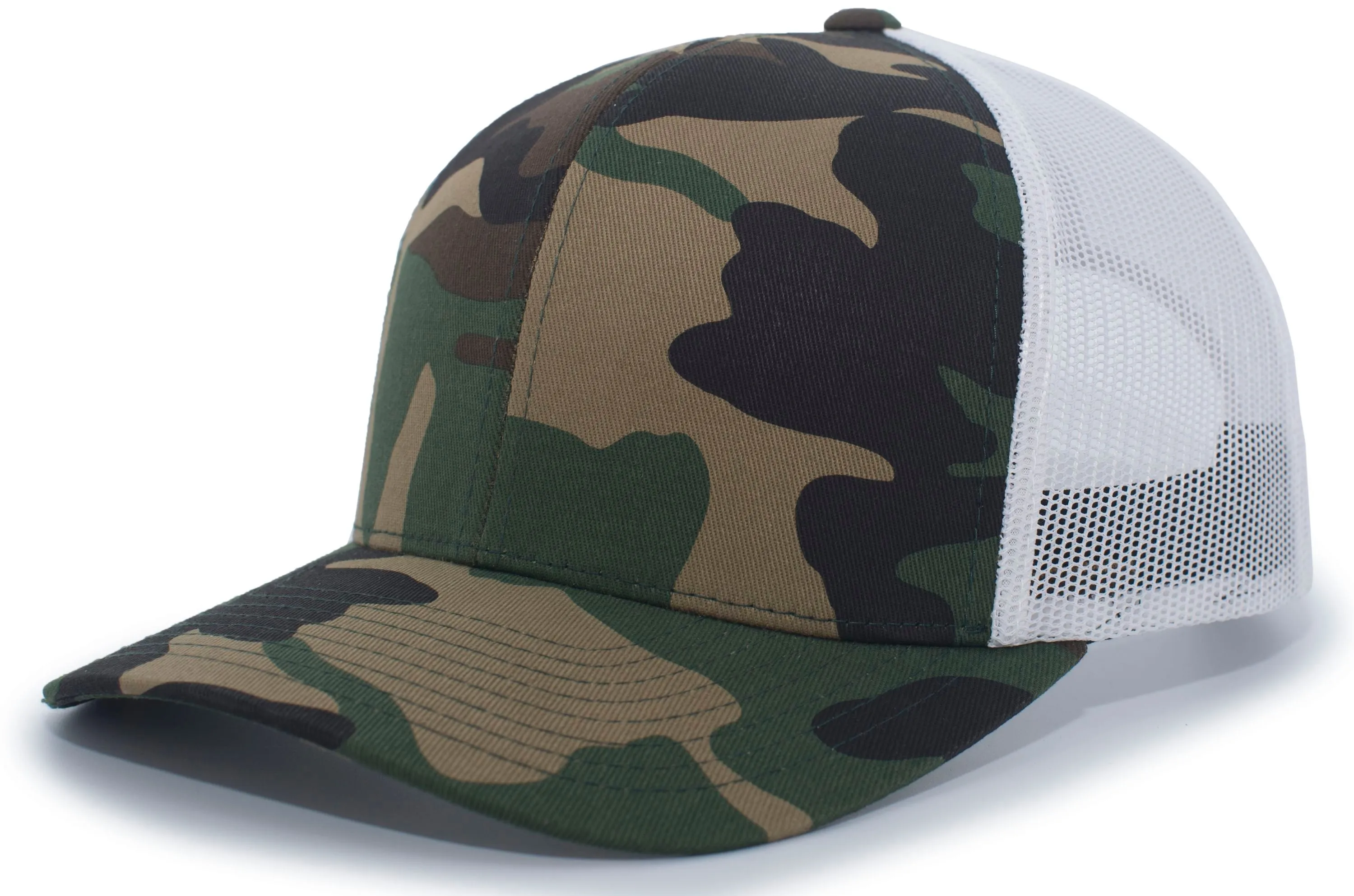 Pacific Headwear Camo Snapback Trucker Cap