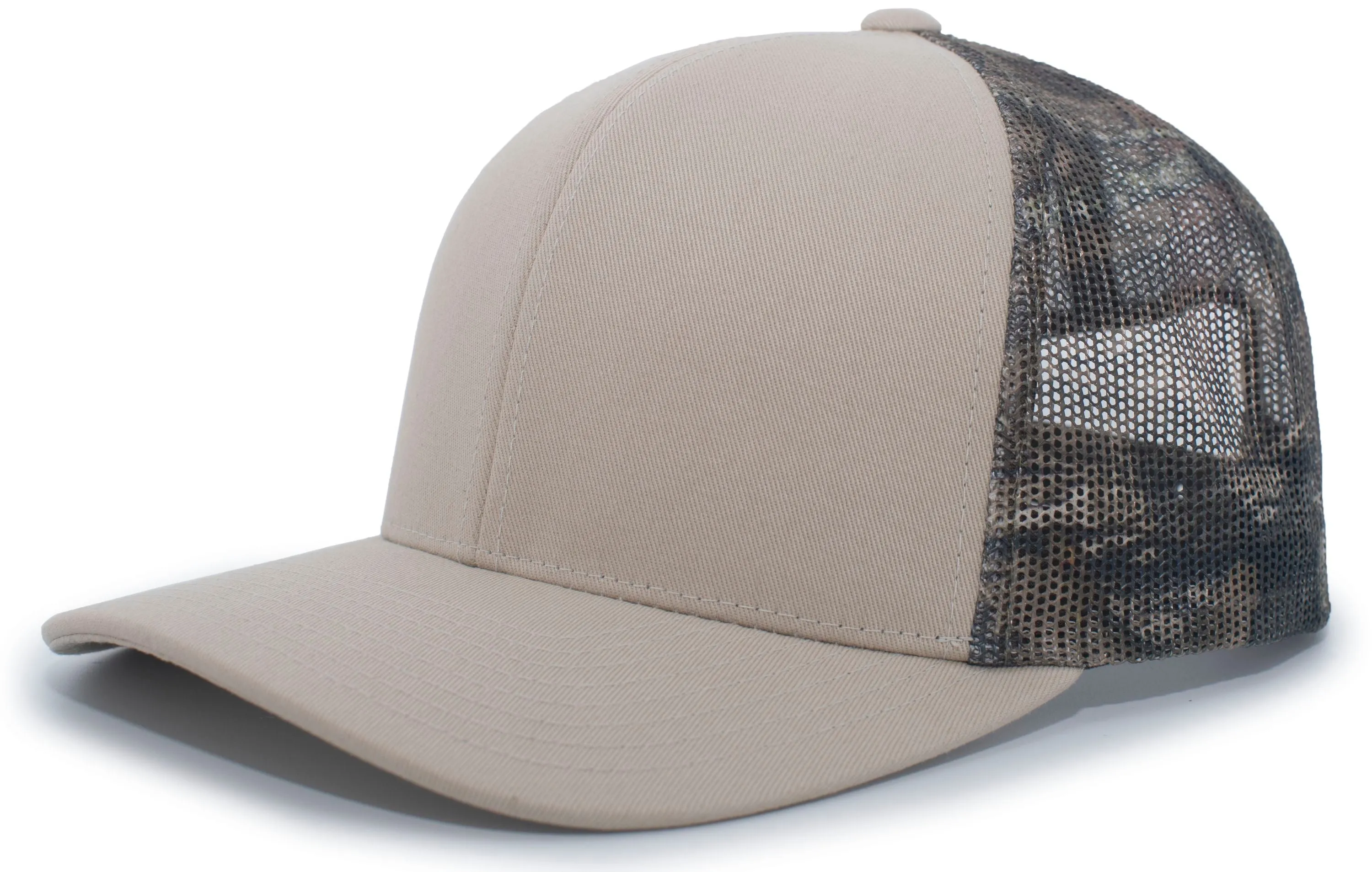 Pacific Headwear Camo Snapback Trucker Cap