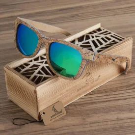 Polarized UV protection Wooden Bamboo Sunglasses for Men
