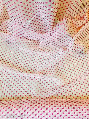 Polka Dots Chiffon Sheer Fabric M160 Mtex