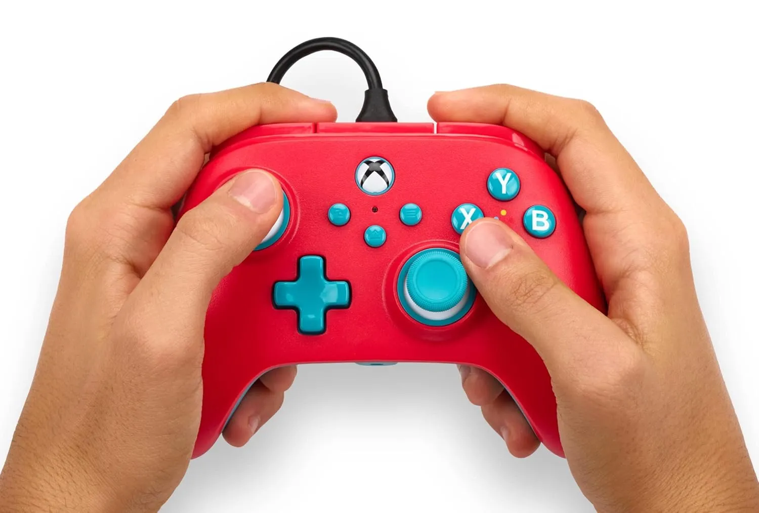 PowerA Nano Enhanced Wired Controller for Xbox Series X|S - Red Sky, Portable, Compact, Gamepad, Wired Video Game Controller, Gaming Controller, Works with Xbox One and Windows 10/11