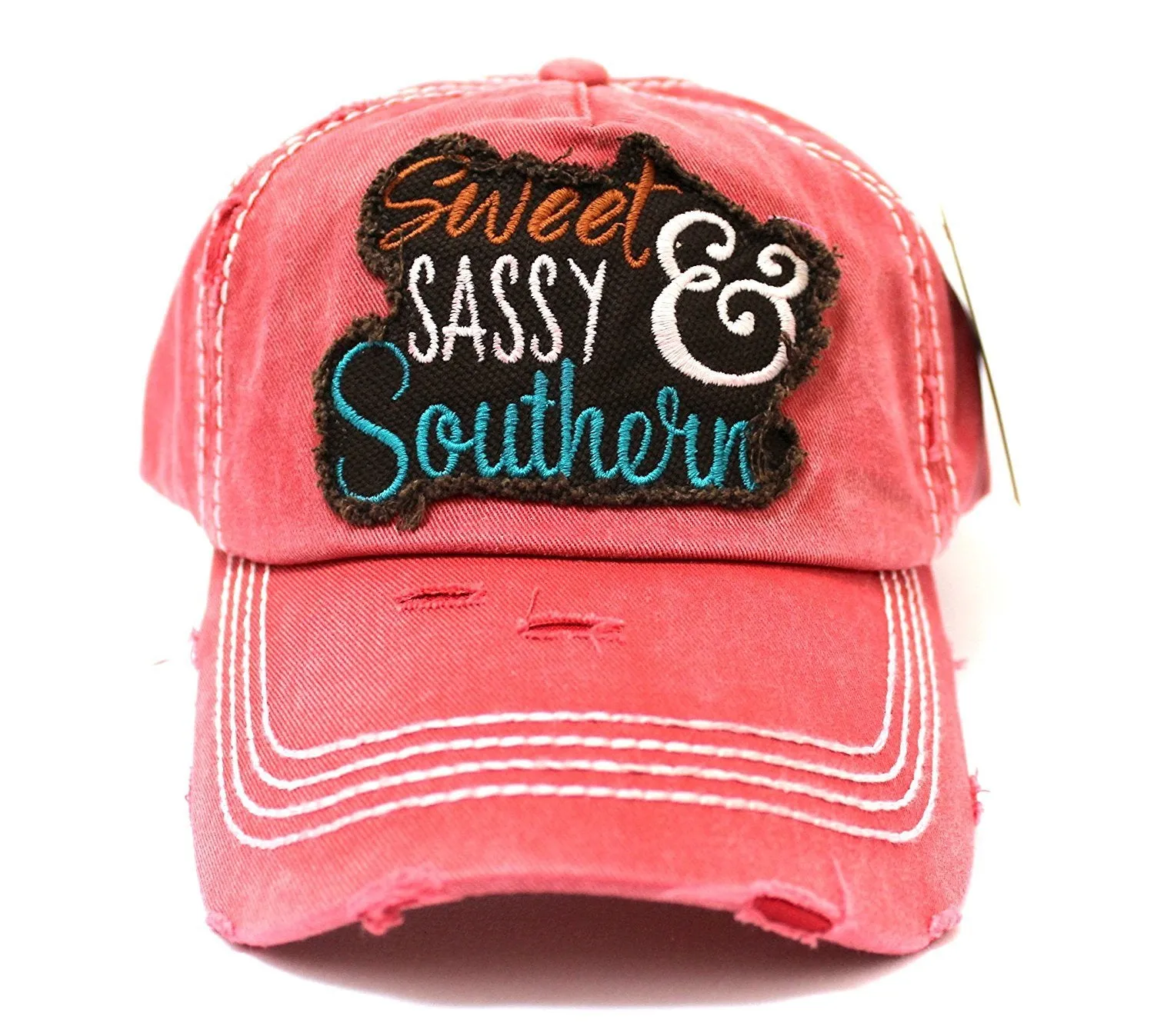 "Sweet SASSY & Southern" Patch Embroidery Front & Back Hat