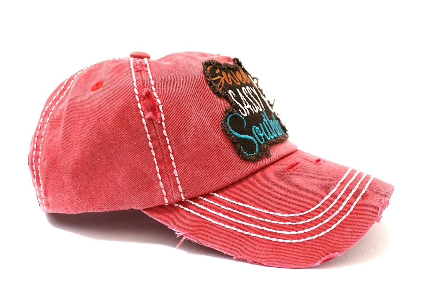 "Sweet SASSY & Southern" Patch Embroidery Front & Back Hat