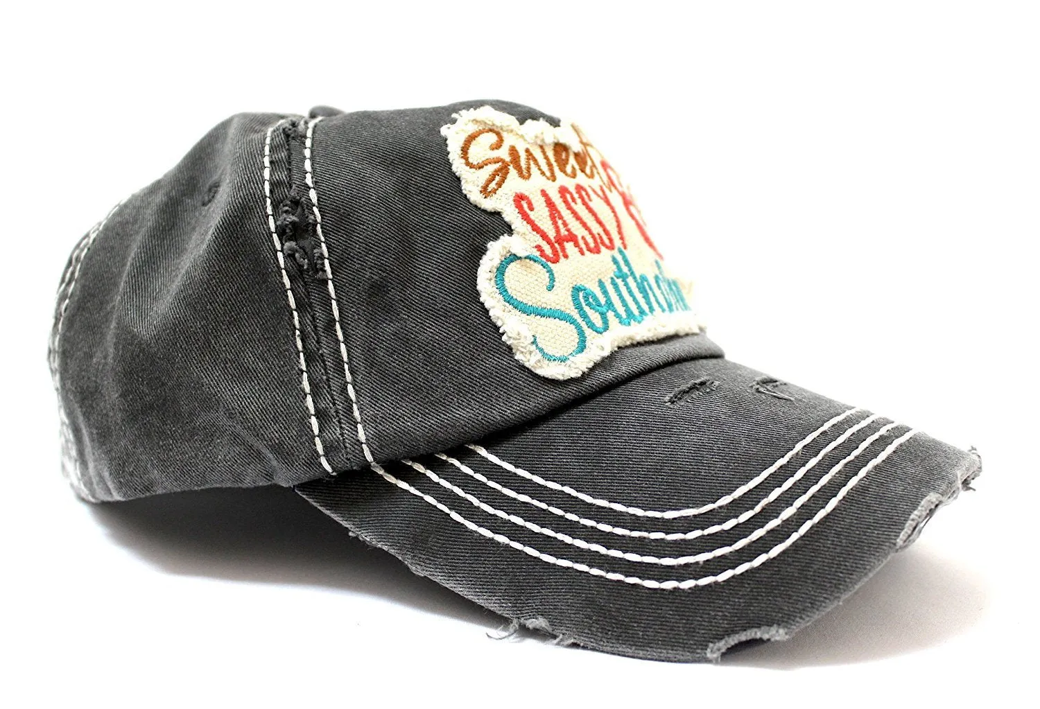"Sweet SASSY & Southern" Patch Embroidery Front & Back Hat